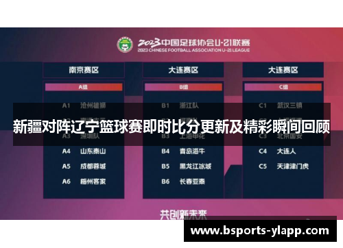 新疆对阵辽宁篮球赛即时比分更新及精彩瞬间回顾